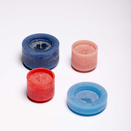 Candl Stack 04 Candle wax multicoloured / 4 stackable Units - Combustion 110 hours - STAN EDITIONS