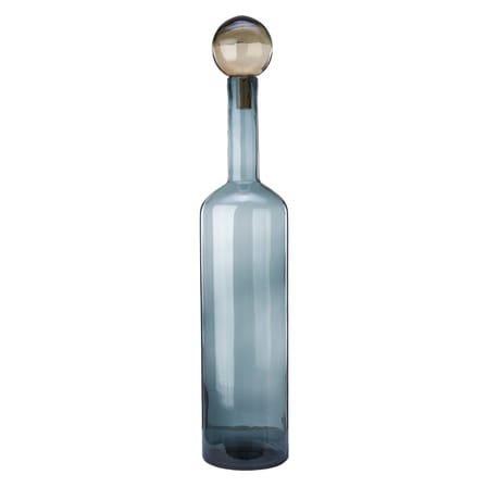 Bubbles & Bottles XXL Carafe glass blue brown / Glass - Set of 4 / H 87 cm - Pols Potten