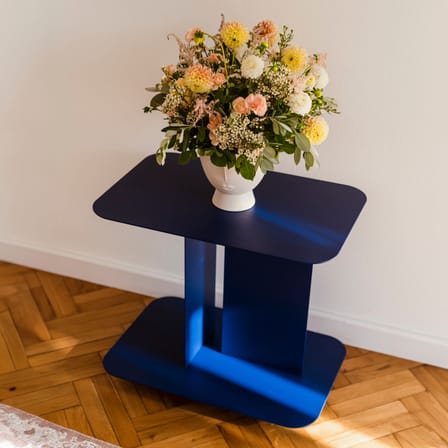 Carrello Ho metallo blu / 60 x 40 x H 54 cm - NOO.MA
