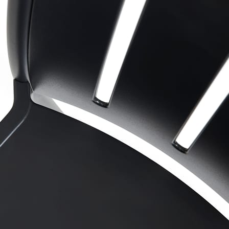 Chaise empilable Deville métal noir - Hay