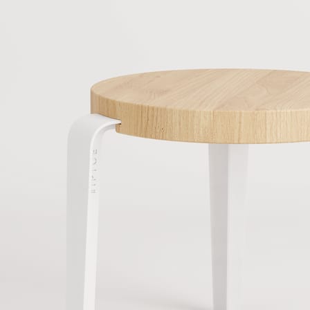 Mini Lou Children stool wood white / H 30 cm - TIPTOE