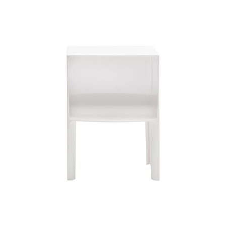 Comodino Small Ghost Buster materiale plastico bianco / L 40 x H 57 cm - Philippe Starck 2010 - Kartell