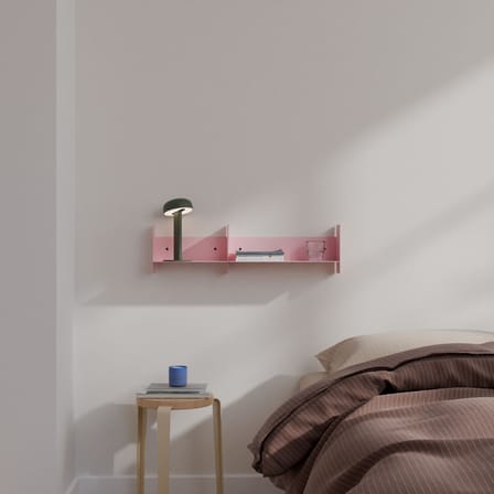 Étagère Pli métal rose / L 45 x P 15 cm - TIPTOE