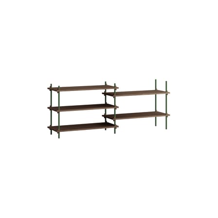 Étagère Shelving System – s.65.2.A bois marron / L 162 x H 65 x Prof. 35 cm - MOEBE
