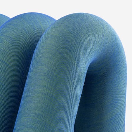 Sofa Extra Bold Sofa textil blau / 2-Sitzer - L 148 cm (8 Röhren) - Moustache