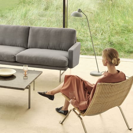 Fauteuil bas PK22 / Poul Kjærholm, 1956 - Cannage rotin - Fritz Hansen