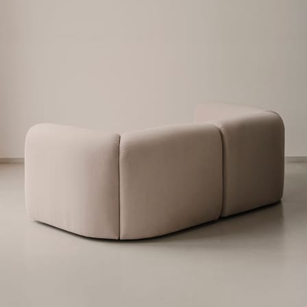 Divano destro Flom tessuto beige / L 193 cm - NOO.MA