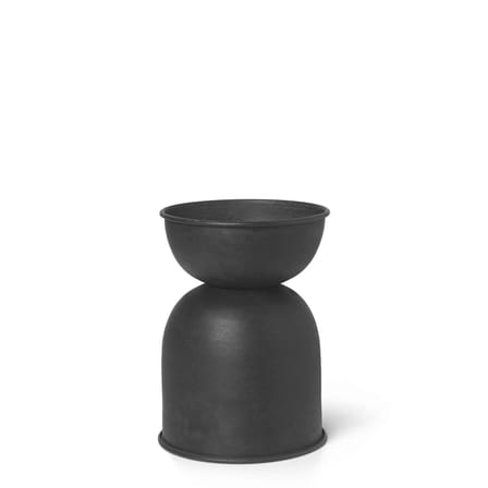 Hourglass Extra Small Flowerpot metal black / Metal - Ø 21 x H 30 cm - Ferm Living