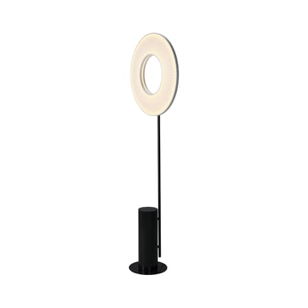 Lampadaire Iris Totem tissu blanc / LED - Ø 50 cm - Dix Heures Dix