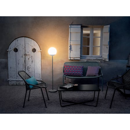 Lampadaire d'extérieur sans fil Mooon! LED / Sphère plastique - H 134 cm - Bluetooth - Fermob