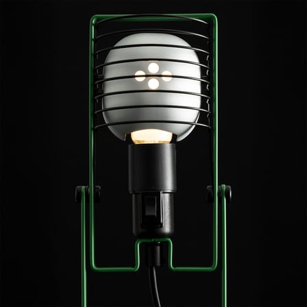 Lampe de table Sintesi métal vert / Ernesto Gismondi, 1975 - Orientable - Artemide