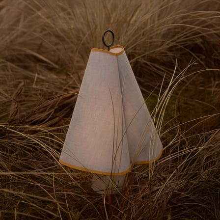 Lampe sans fil rechargeable Hornbæk LED toile beige - Gubi