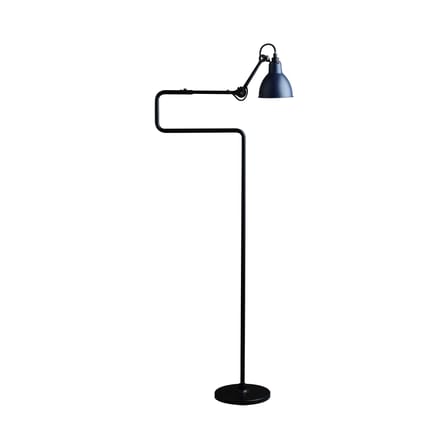 Liseuse N°411 métal bleu / H 138 cm - Lampe Gras - DCW éditions