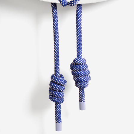 Miroir mural Shibari Rond verre bleu / Ø 65 cm - Moustache