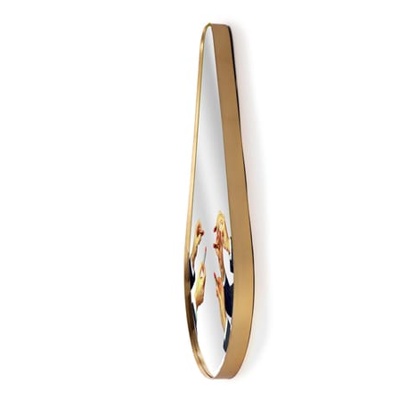 Miroir mural Toiletpaper Pear bois multicolore or / Lipsticks - 45 x H 80,5 cm - Seletti