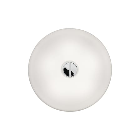 Applique Button INDOOR verre blanc / Plafonnier - Ø 47 cm - Flos