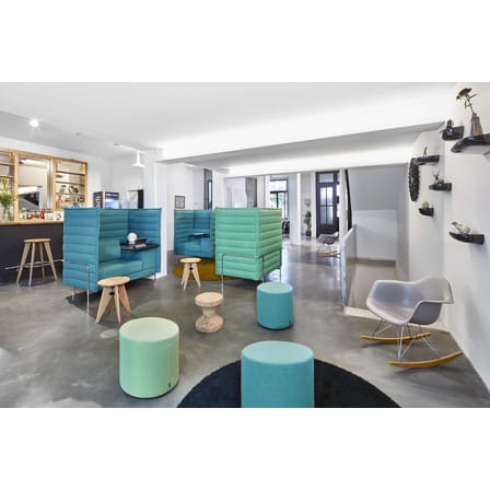 Rocking chair RAR - Eames Plastic Armchair plastique blanc / (1950) - Pieds chromés & bois clair - Vitra