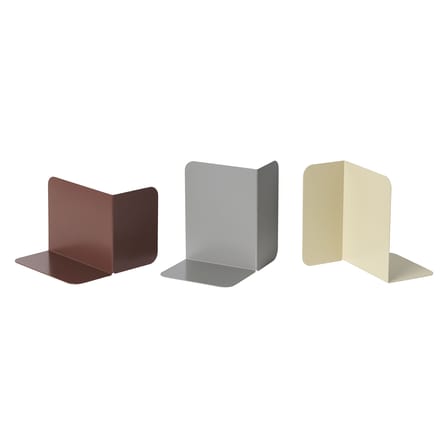Serre-livres Compile métal rouge /Modulable - Muuto