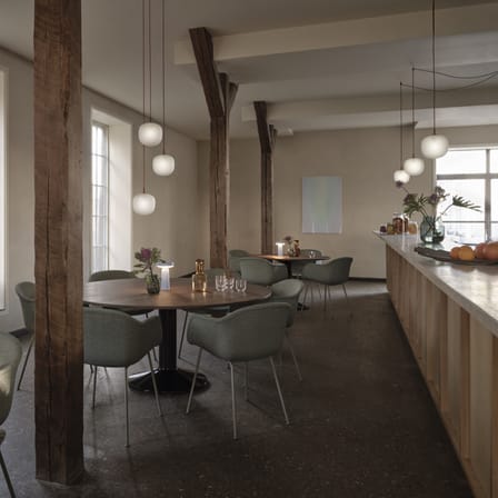 Suspension Rime verre l/ Ø 18 -  Soufflé bouche - Muuto