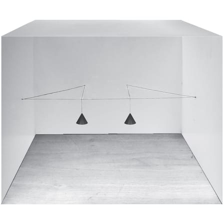 Suspension String Light Cone métal noir LED / Câble 12 mètres - Sans module électrique - Flos
