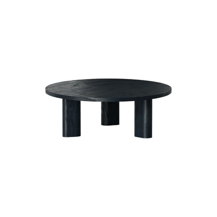 Table basse Galta Forte bois noir / Ø 100 x H 36 cm - KANN DESIGN