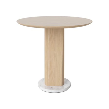 Table basse Root marbre bois naturel / Ø 60 x H 54 cm - Marbre & chêne - Bolia