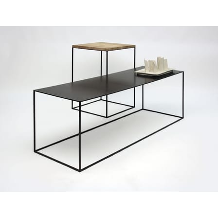 Table basse Slim Irony métal noir / 41 x 41 x H 46 cm - Zeus