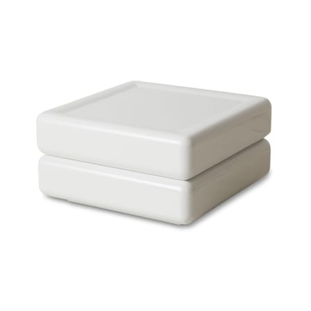 Table basse Space bois blanc / 60 x 60 x H 32 cm - HK LIVING