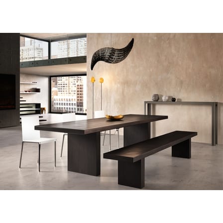 Table rectangulaire Tommaso métal noir /  180 x 90 cm - Zeus