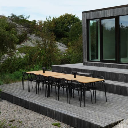Table rectangulaire Vig Wood bois naturel / 90 x 200 cm - Normann Copenhagen