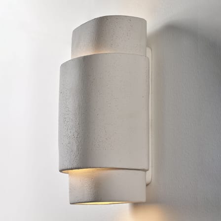 Applique Terres de rêves - Pierre céramique blanc / L 18,5 x H 28 cm - Serax