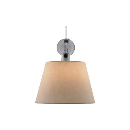 Applique Tolomeo métal papier beige / Ø 18 cm - Artemide