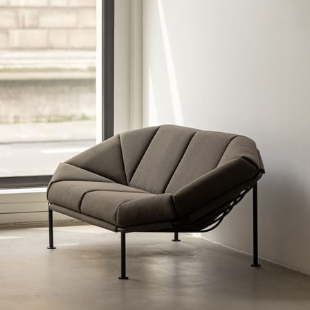 Canapé droit Atlas tissu vert / L 203 cm - KANN DESIGN