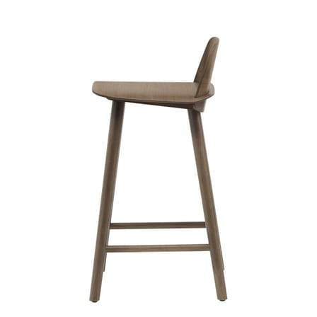 Chaise de bar Nerd bois naturel / H 65 cm - Muuto