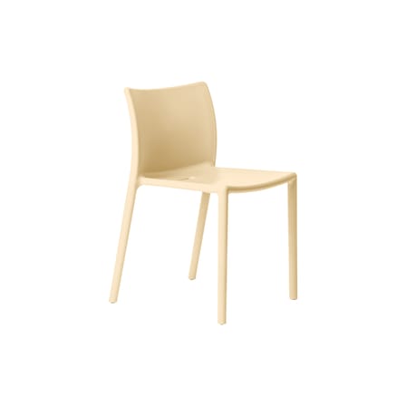Chaise empilable Air-Chair plastique beige / Jasper Morrison, 2000 - Magis