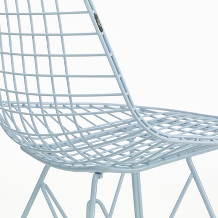 Chaise Wire Chair DKR Colours métal bleu / By Charles & Ray Eames, 1951 - Vitra