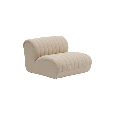 Chauffeuse Coltre tissu beige / Module de canapé - Muuto
