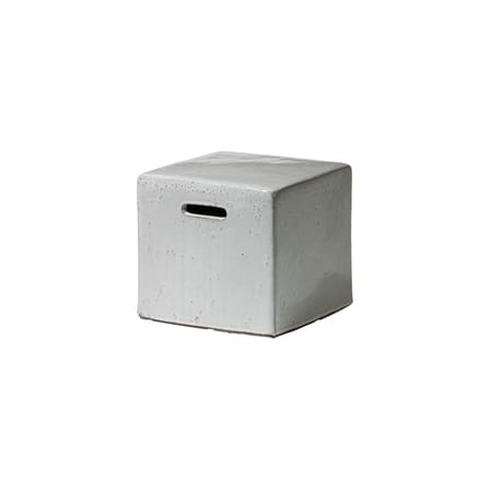 Inout 41 End table stone white / Pouf - 40 x 40 x H 37 cm / Concrete - Gervasoni