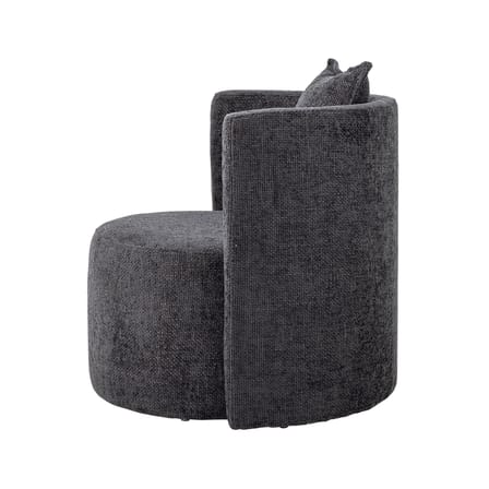 Fauteuil rembourré Morris tissu gris - Bloomingville