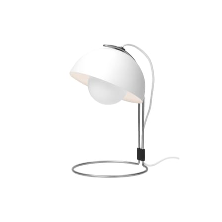 Lampe de table FlowerPot VP4 métal blanc / H 36 cm - By Verner Panton, 1968 - &tradition