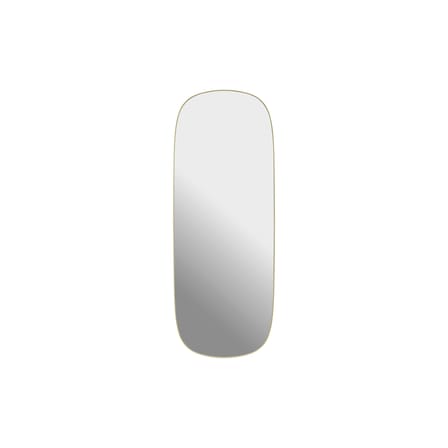 Miroir mural Framed Large métal jaune / 44 x 118 cm - Muuto