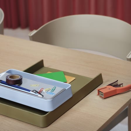 Organiseur de bureau Arrange n°2  / 100% plastique recyclé & liège - Muuto