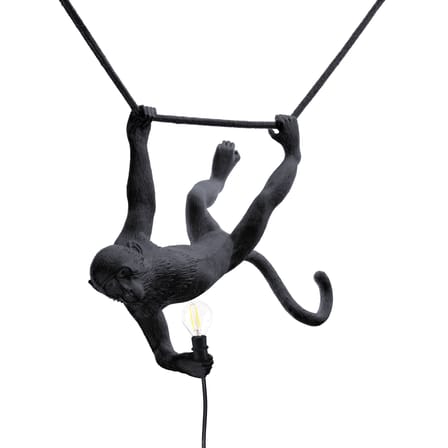 Monkey OUTDOOR - Swing Outdoor lamp plastic material black / L 60 cm - Seletti