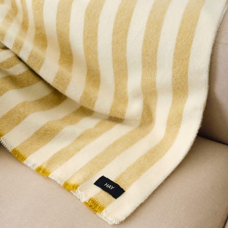 Plaid Duo beige / 130 x 180 cm - 100% laine - Hay
