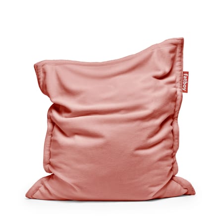 Pouf Original Slim Teddy tissu rose / Tissu duveteux ultra-doux - 155 x 120 cm - Fatboy