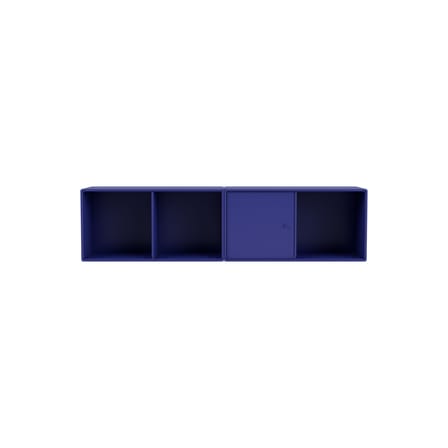 Rangement mural Line bois bleu / L 139.2 x P 30 cm H 35.4 cm - MONTANA