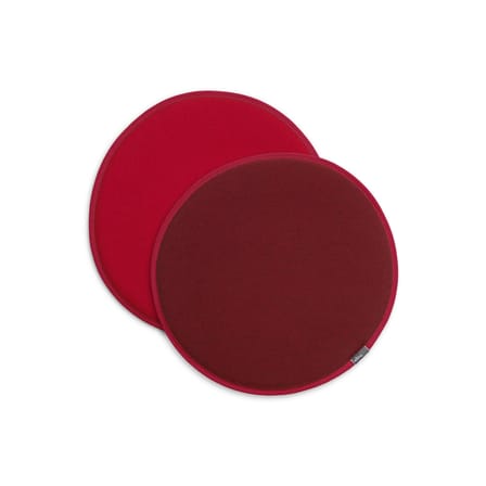 Sitzkissen Seat Dots textil rot / Ø 38 cm - Wendedecke - Vitra