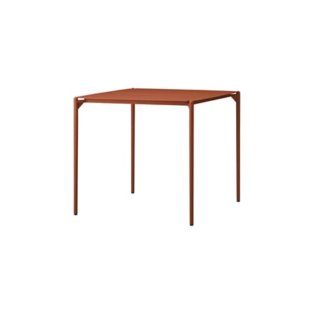 Novo Square table metal orange / 80 x 80 cm - AYTM