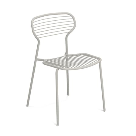 Apero Stacking chair metal grey / Steel - Emu