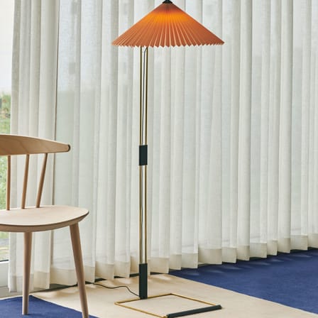 Stehleuchte Matin textil orange Stoff pfirsichfarben / Ø 50 x H 129 cm - Hay